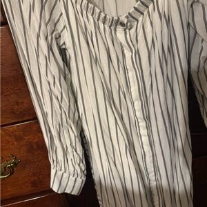 Sawyer  Black and White Striped Dress